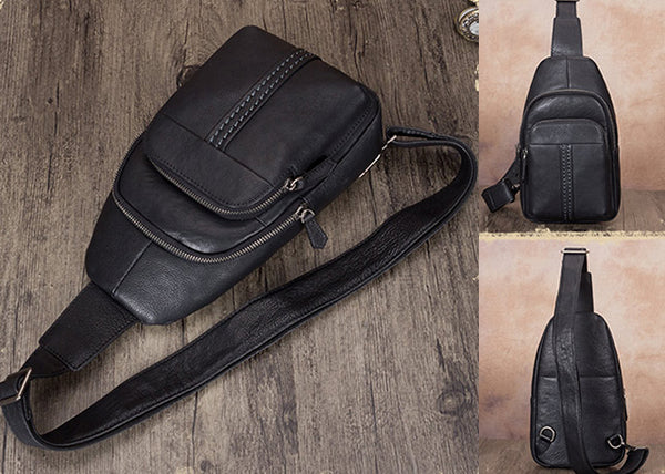 Cool Women's Sling Bag Purse Chest Pack Bag For Women Black