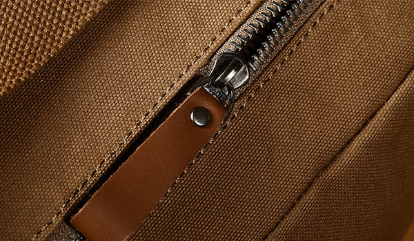 Cool Womens Canvas And Leather Laptop Backpack Purse School Rucksack Bags for Ladies Details
