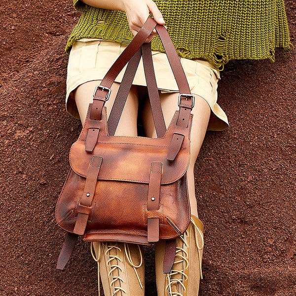 Cool Womens Genuine Leather Backpack Purse Backpacks for Women Details