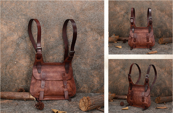 Cool Womens Genuine Leather Backpack Purse Backpacks for Women Genuine Leather