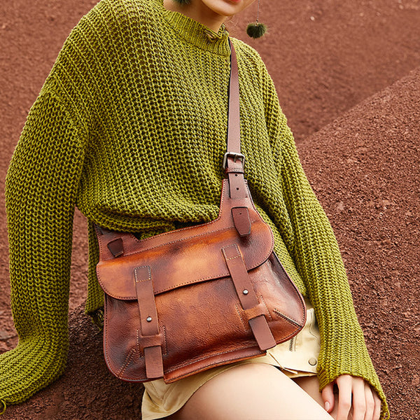 Cool Womens Genuine Leather Backpack Purse Backpacks for Women cowhide