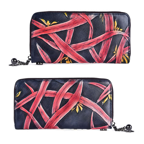 Cool Womens Genuine Leather Clutch Wallet Purse With Card Holder For Ladies Black