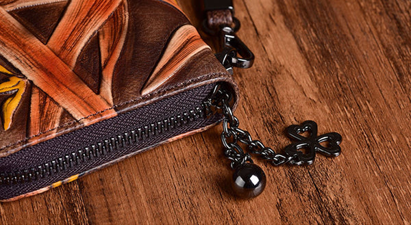 Cool Womens Genuine Leather Clutch Wallet Purse With Card Holder For Ladies Designer