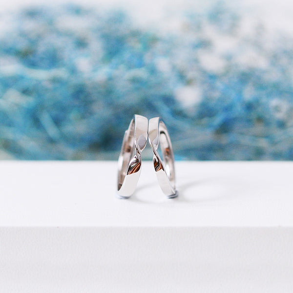 Couple Rings gold Silver Lovers Jewelry Women Men
