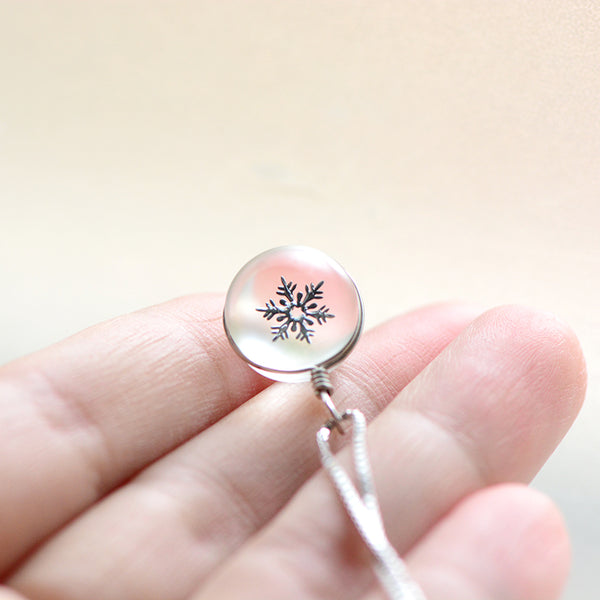 Crystal Pendant Necklace Silver Unique Handmade Jewelry Women