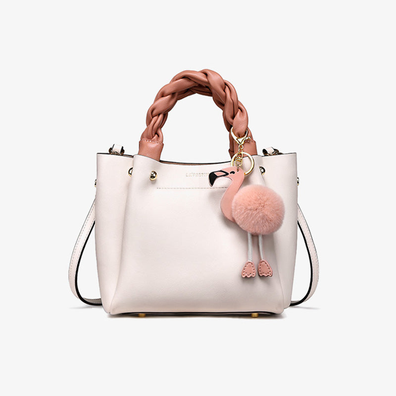 Cute Bucket Bag Womens Leather Handbags Tote Bag Crossbody Bags Genuine Leather