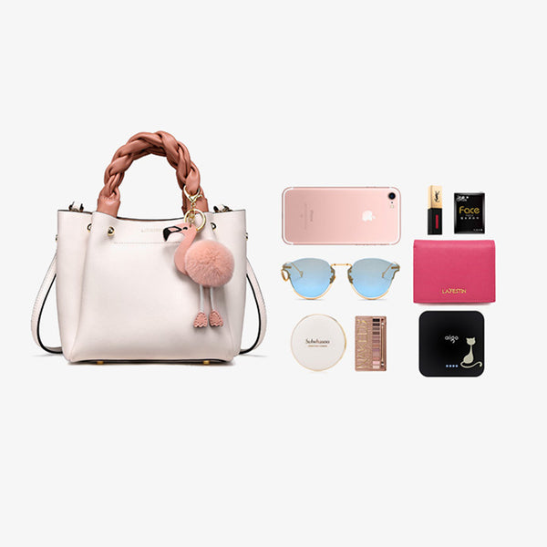 Cute Bucket Bag Womens Leather Handbags Tote Bag Crossbody Bags beautiful