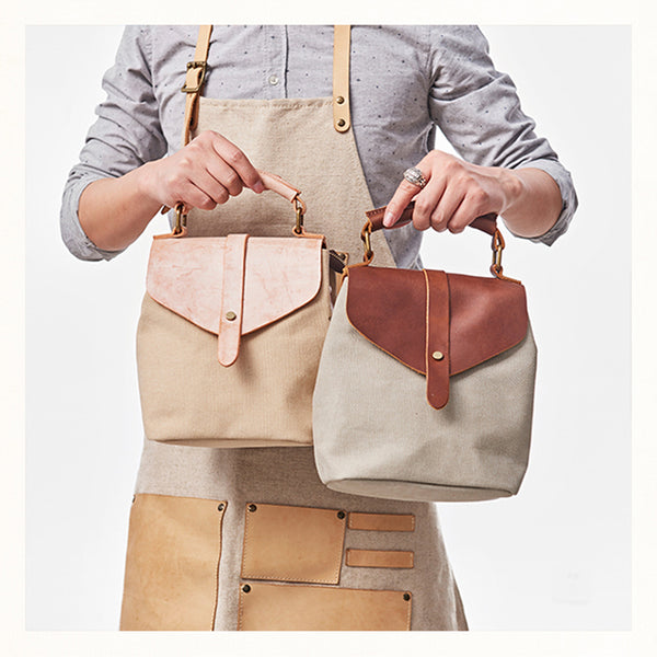 Cute Canvas and Leather Rucksack Backpack Shoulder Handbags for Women Beautiful