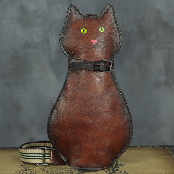 Cute Cat Shaped Chest Sling Bag Cross Shoulder Bag For Women Affordable