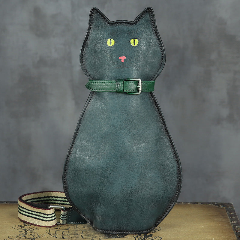 Cute Cat Shaped Chest Sling Bag Cross Shoulder Bag For Women Beautiful