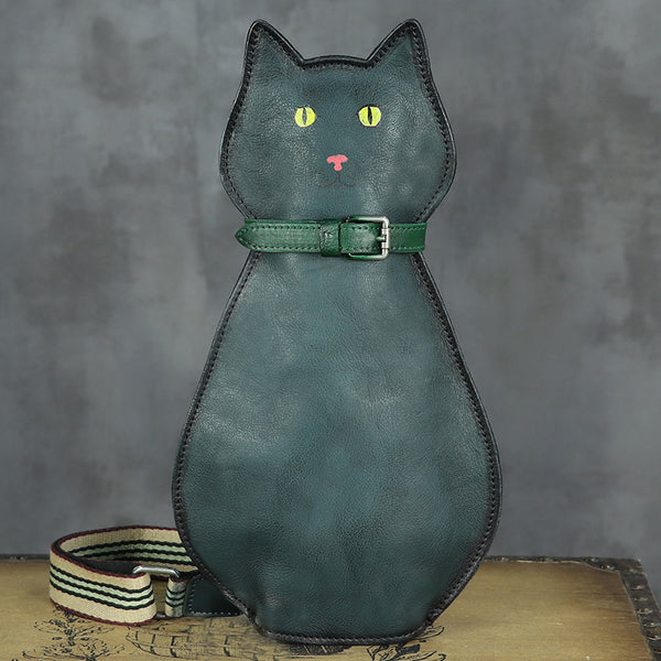 Cute Cat Shaped Chest Sling Bag Cross Shoulder Bag For Women Beautiful