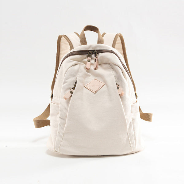 Cute Ladies Black Backpack Canvas Rucksack Purse For Women Aesthetic