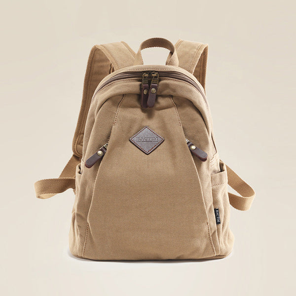 Cute Ladies Black Backpack Canvas Rucksack Purse For Women Beautiful