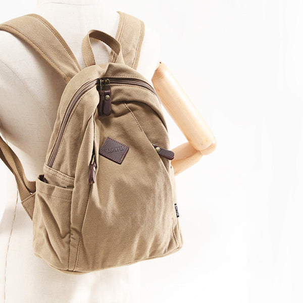 Cute Ladies Black Backpack Canvas Rucksack Purse For Women Fashion