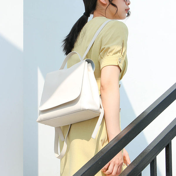Cute Ladies Leather Flap Backpack Bag Purse Small Rucksack  for Women Best