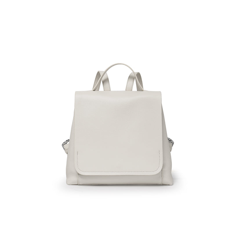 Cute Ladies Leather Flap Backpack Bag Purse Small Rucksack  for Women Chic