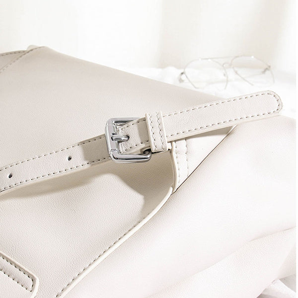 Cute Ladies Leather Flap Backpack Bag Purse Small Rucksack  for Women Durable