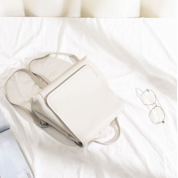 Cute Ladies Leather Flap Backpack Bag Purse Small Rucksack  for Women Gift