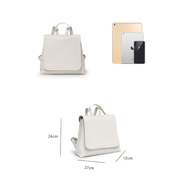 Cute Ladies Leather Flap Backpack Bag Purse Small Rucksack  for Women Small