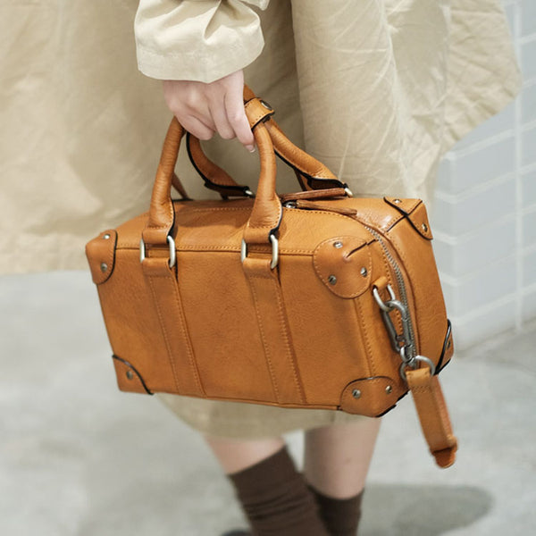 Cute Ladies Leather Shoulder Bag Crossbody Sling Bags For Women Brown