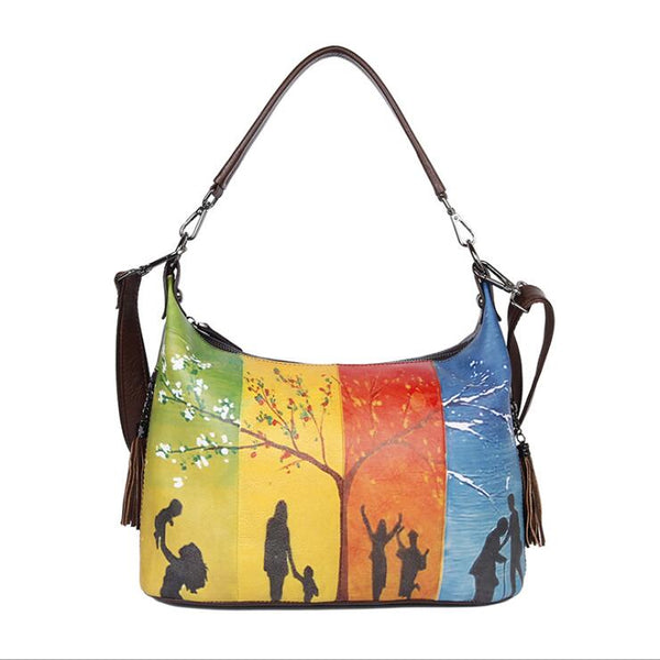 Cute Ladies Leather Shoulder Bags Genuine Leather Handbags For Women Beautiful