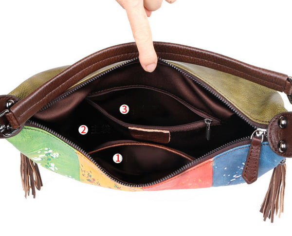 Cute Ladies Leather Shoulder Bags Genuine Leather Handbags For Women Inside