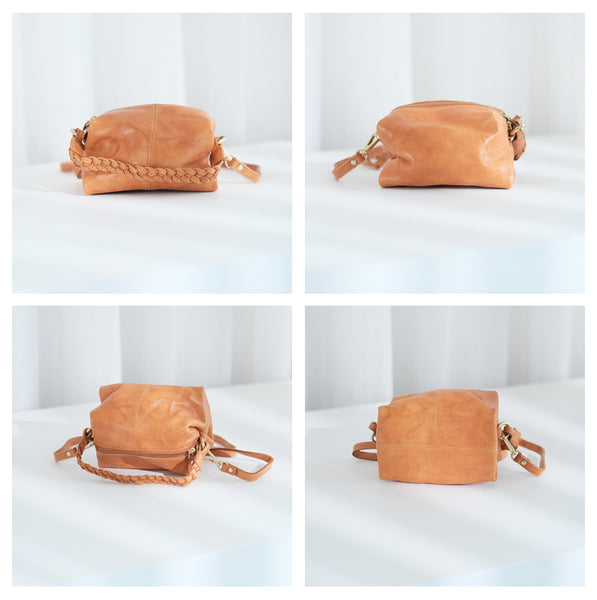 Cute Ladies Leather Shoulder Bags Small Genuine Leather Handbags For Women Funky