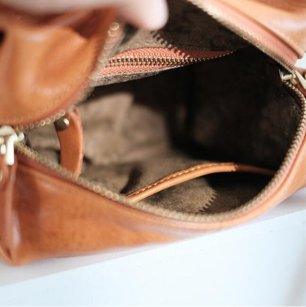 Cute Ladies Leather Shoulder Bags Small Genuine Leather Handbags For Women Inside