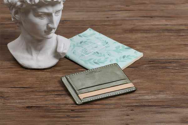 Cute Ladies Small Leather Card Holder Wallet Slim Wallets for Women Details