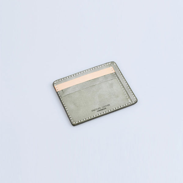 Cute Ladies Small Leather Card Holder Wallet Slim Wallets for Women Handmade