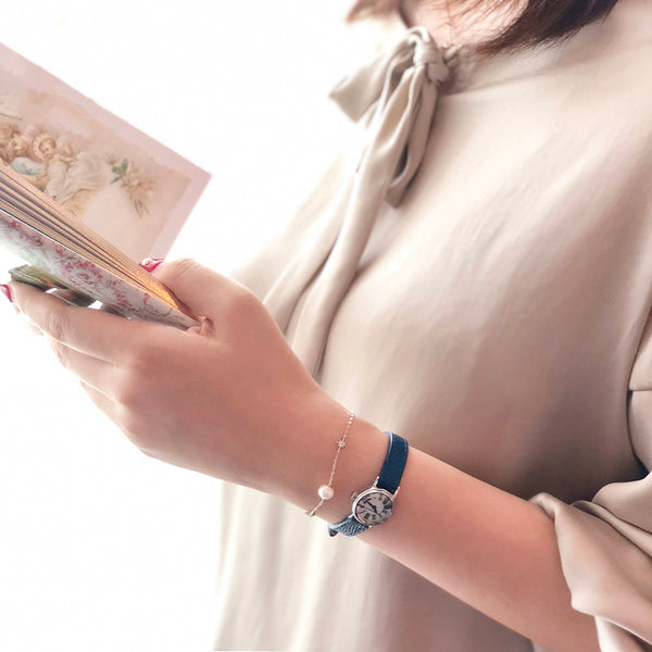 Cute Pearl Bracelet Gold Silver Handmade Jewelry Accessories Women cute