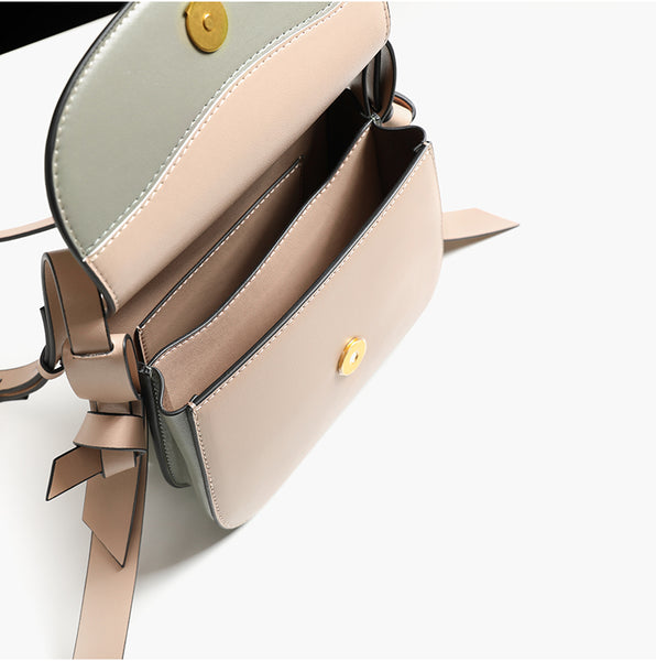 Cute Women Saddle Bag Leather Crossbody Bags Shoulder Bag for Women Designer