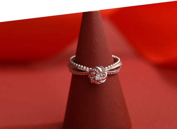 Cute Women's Fashion Diamond Rings Unique Moonstone Ring Pandant Necklace for Women Gift
