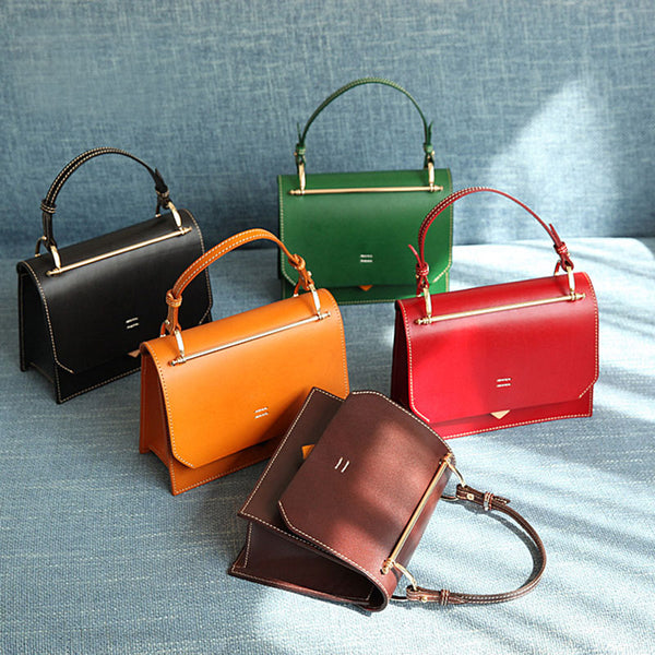 Cute Women's Genuine Leather Crossbody Satchel Bag Shoulder Handbags for Women