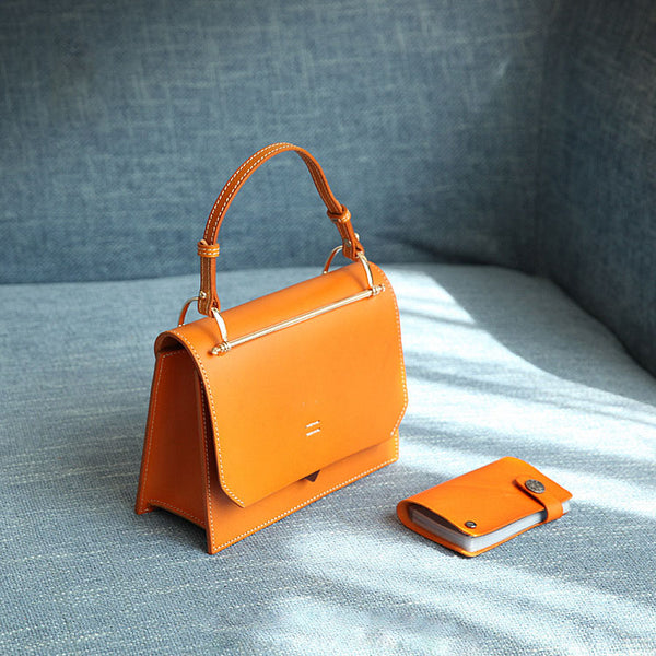 Cute Women's Genuine Leather Crossbody Satchel Bag Shoulder Handbags for Women Side