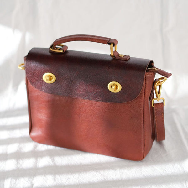 Cute Women's Leather Top Handle Satchel Bag Purse Messenger Bag For Women Cool