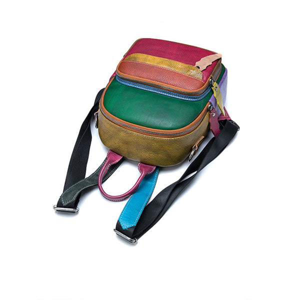 Cute Women's Mini Leather Backpack Bag Leather Convertible Backpack Shoulder Backpack For Women Classic