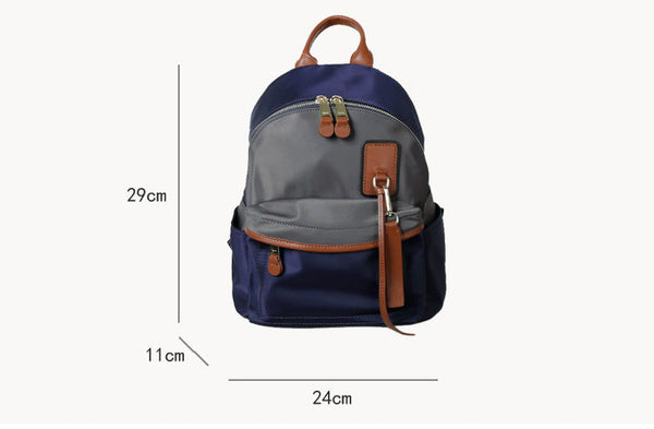 Cute Women's Nylon Mini Backpack Ladies Rucksack Handmade