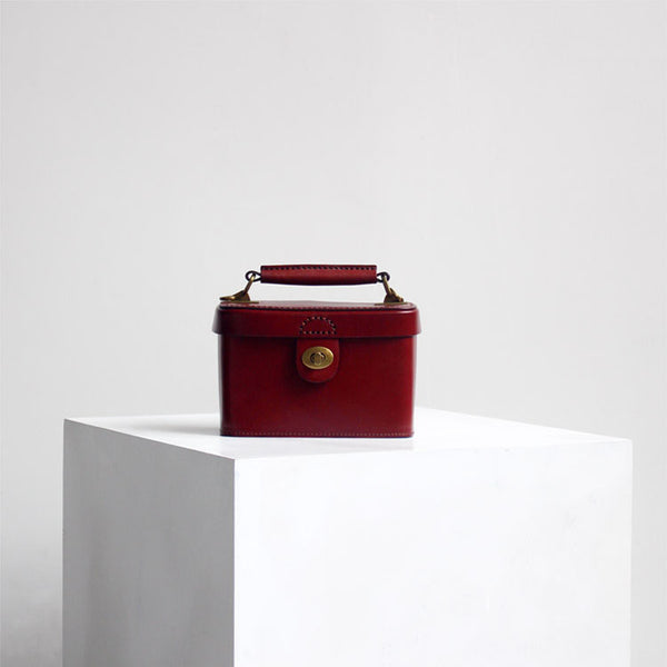 Cute Women's Square Genuine Leather Handbags Crossbody Sling Bag For Women Designer