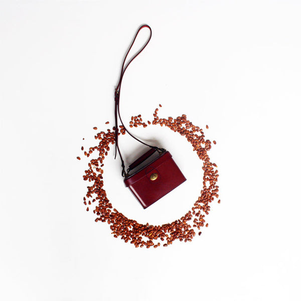 Cute Women's Square Genuine Leather Handbags Crossbody Sling Bag For Women Fashion