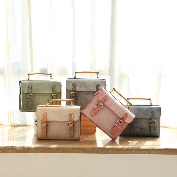 Cute-Women's-Waxed-Leather-Crossbody-Satchel-Purse-Messenger-Bag-For-Women-Affordable