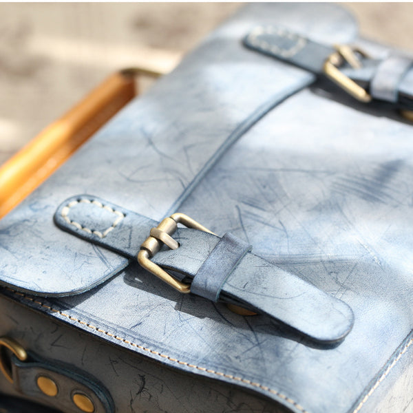 Cute-Women's-Waxed-Leather-Crossbody-Satchel-Purse-Messenger-Bag-For-Women-Details