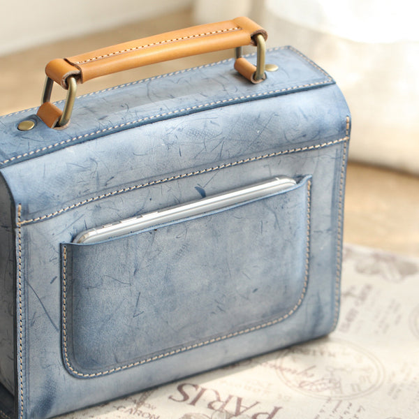 Cute-Women's-Waxed-Leather-Crossbody-Satchel-Purse-Messenger-Bag-For-Women-Quality