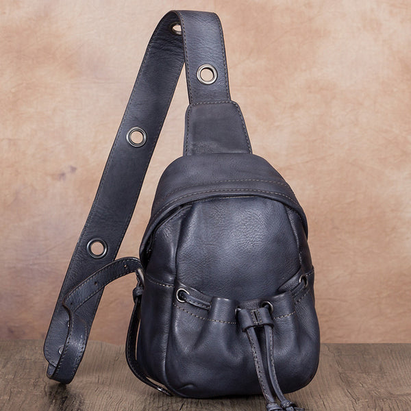 Cute Womens Leather Crossbody Chest Bag Sling Pack For Women Beautiful