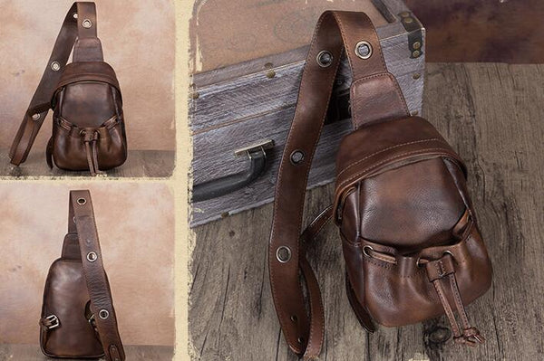 Cute Womens Leather Crossbody Chest Bag Sling Pack For Women Chic