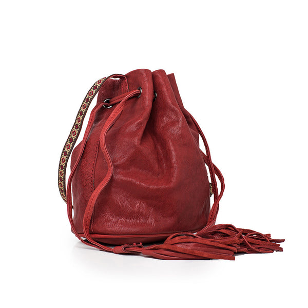 Cute Womens Leather Fringe Crossbody Purse