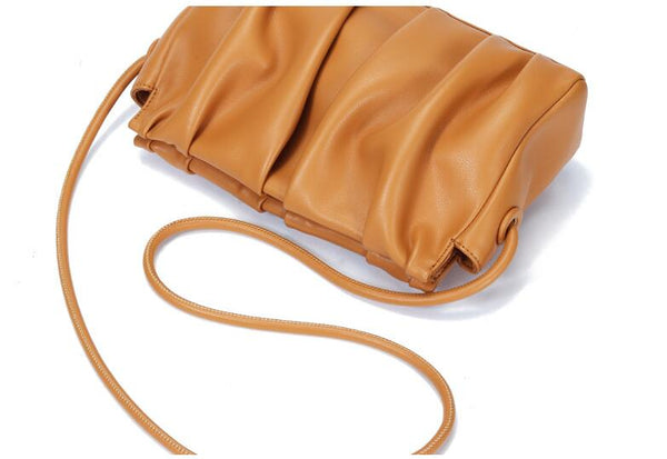 Cute Womens Leather Side Bag Purse Crossbody Sling Bag For Women Brown