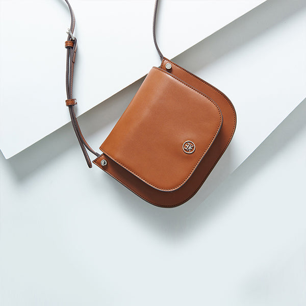 Cute Womens Saddle Bag Leather Crossbody Bags Shoulder Bag for Women chic