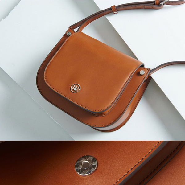 Cute Womens Saddle Bag Leather Crossbody Bags Shoulder Bag for Women cute