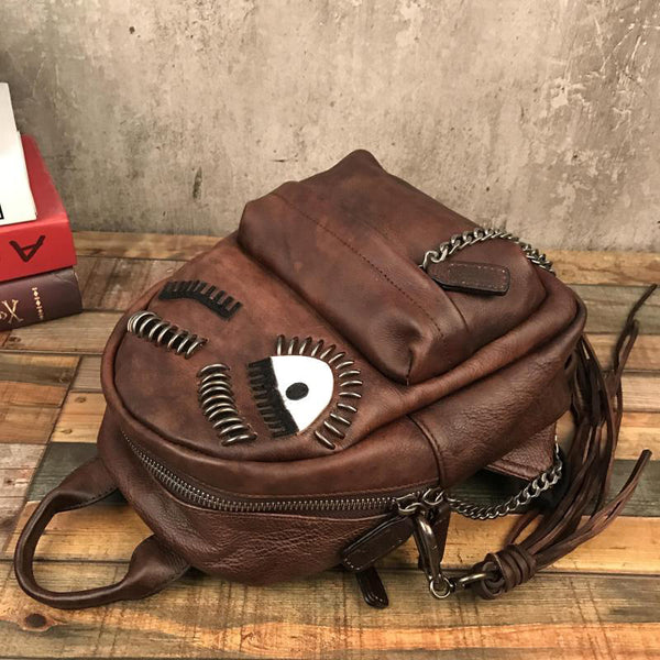 Cute Womens Small Genuine Leather Backpack Purse Trendy Backpacks for Women Best